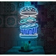 Burger: Light Up Your Space with Neon Flavor