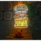 Burger: Light Up Your Space with Neon Flavor