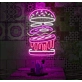 Burger: Light Up Your Space with Neon Flavor