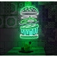 Burger: Light Up Your Space with Neon Flavor