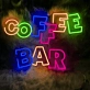 Coffee Bar: Illuminate Your Space with Neon Caffeine