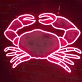 Crab: Illuminate Your Space with Neon Seafood