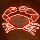 Crab: Illuminate Your Space with Neon Seafood