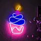 Cupcake: Illuminate Your Space with Neon Sweetness