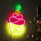 Cupcake: Illuminate Your Space with Neon Sweetness