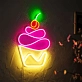 Cupcake: Illuminate Your Space with Neon Sweetness