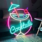 Customize Cocktails Bar: Illuminate Your Space with Neon Mixology