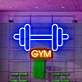 Customize Dumbbell GYM: Illuminate Your Space with Neon Fitness