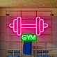 Customize Dumbbell GYM: Illuminate Your Space with Neon Fitness