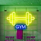 Customize Dumbbell GYM: Illuminate Your Space with Neon Fitness