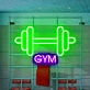 Customize Dumbbell GYM: Illuminate Your Space with Neon Fitness