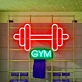 Customize Dumbbell GYM: Illuminate Your Space with Neon Fitness