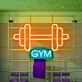 Customize Dumbbell GYM: Illuminate Your Space with Neon Fitness