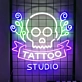 Customize Tattoo Studio Skull: Add a Touch of Neon Edginess to Your Space