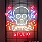 Customize Tattoo Studio Skull: Add a Touch of Neon Edginess to Your Space
