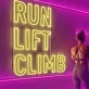 Run Lift Climb Gym: Illuminate Your Space with Neon Fitness
