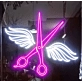 Scissors Beauty Salon: Light Up Your Space with Neon Style