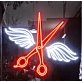 Scissors Beauty Salon: Light Up Your Space with Neon Style