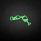 'Wine and bottle' neon sign