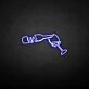 'Wine and bottle' neon sign