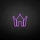 Crown with diamond' neon sign