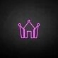 Crown with diamond' neon sign