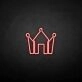 Crown with diamond' neon sign