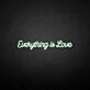 All is love' neon sign