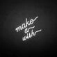 Make a wish' neon sign