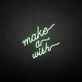Make a wish' neon sign