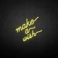 Make a wish' neon sign