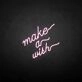 Make a wish' neon sign