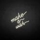 Make a wish' neon sign