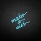 Make a wish' neon sign