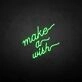 Make a wish' neon sign