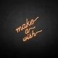 Make a wish' neon sign