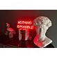 'Nothing is impossible' neon sign