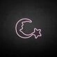 Moon and star2' neon sign