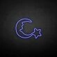 Moon and star2' neon sign