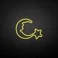 Moon and star2' neon sign