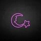 Moon and star2' neon sign