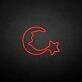 Moon and star2' neon sign