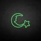 Moon and star2' neon sign