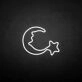 Moon and star2' neon sign