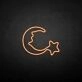 Moon and star2' neon sign
