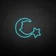 Moon and star2' neon sign