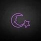 Moon and star2' neon sign