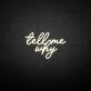 Tell me why' neon sign