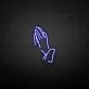 'Hand of Pray' neon sign