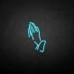 'Hand of Pray' neon sign